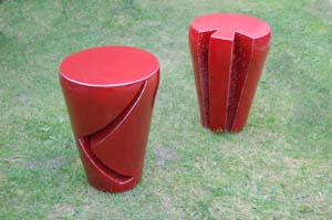 B tabouret rood